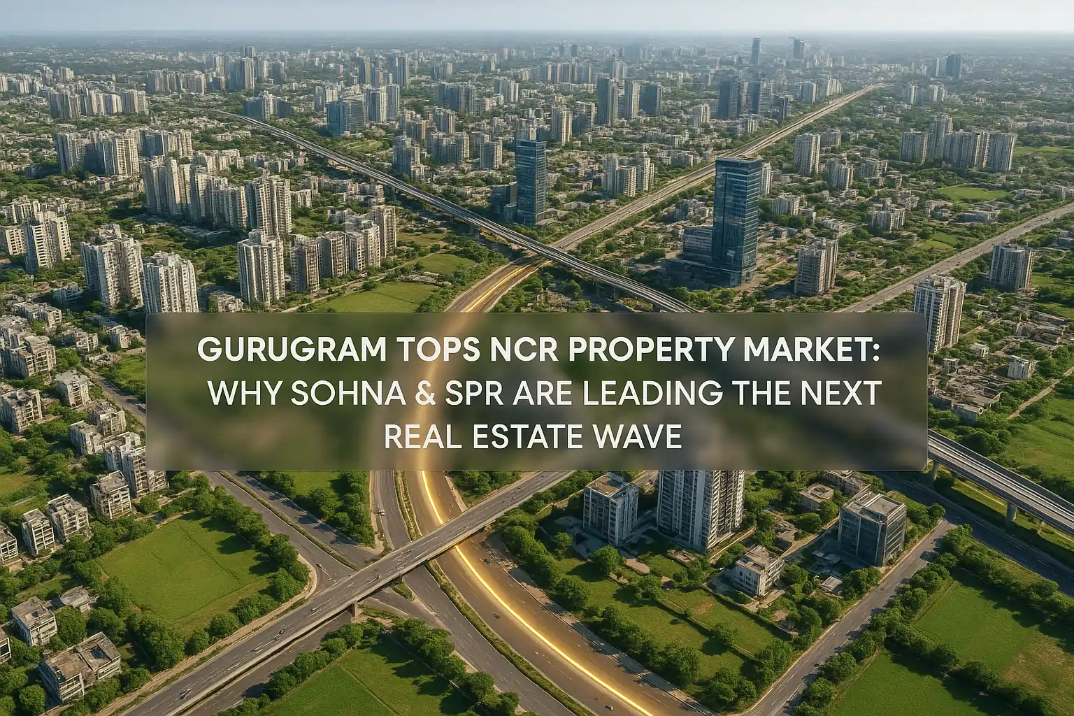 Gurugram Tops NCR Property Market Sohna & SPR Set to Lead the Next Growth Wave