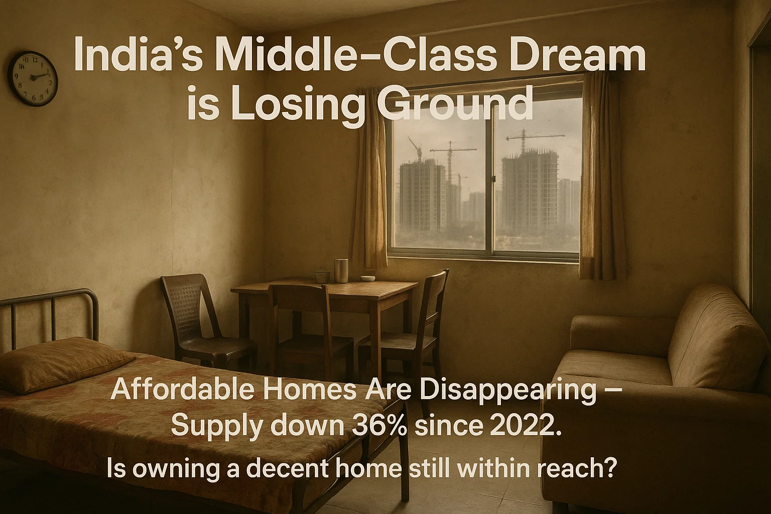 India’s Affordable Housing Crunch: Why the Middle Class Is Being Squeezed Out