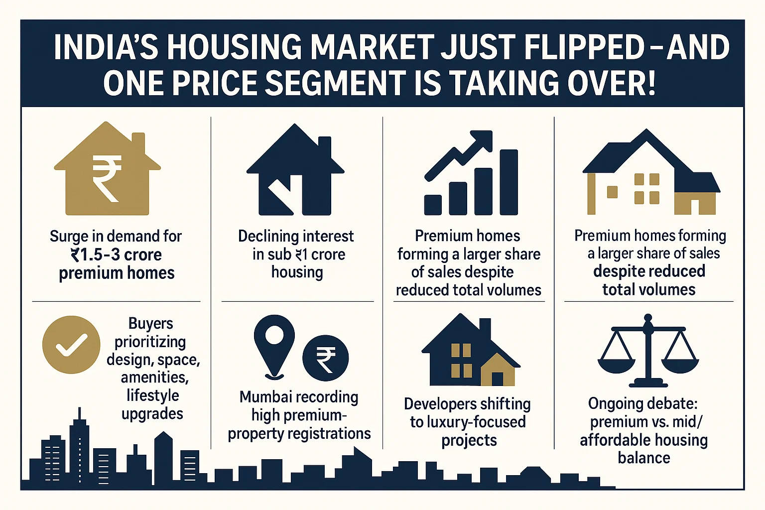India’s Housing Market Shift: Why the ₹1.5–3 Crore Segment Is Becoming the New Buyer Sweet Spot